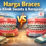 Perbandingan harga braces di klinik swasta vs klinik kerajaan di Malaysia