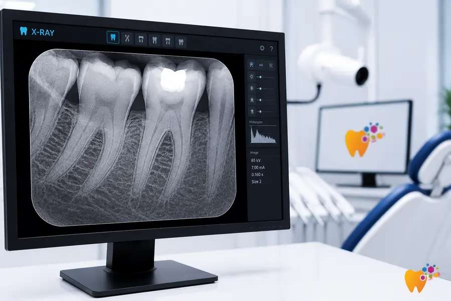 Periapical PA x-ray gigi untuk pemeriksaan akar gigi di Kuala Lumpur
