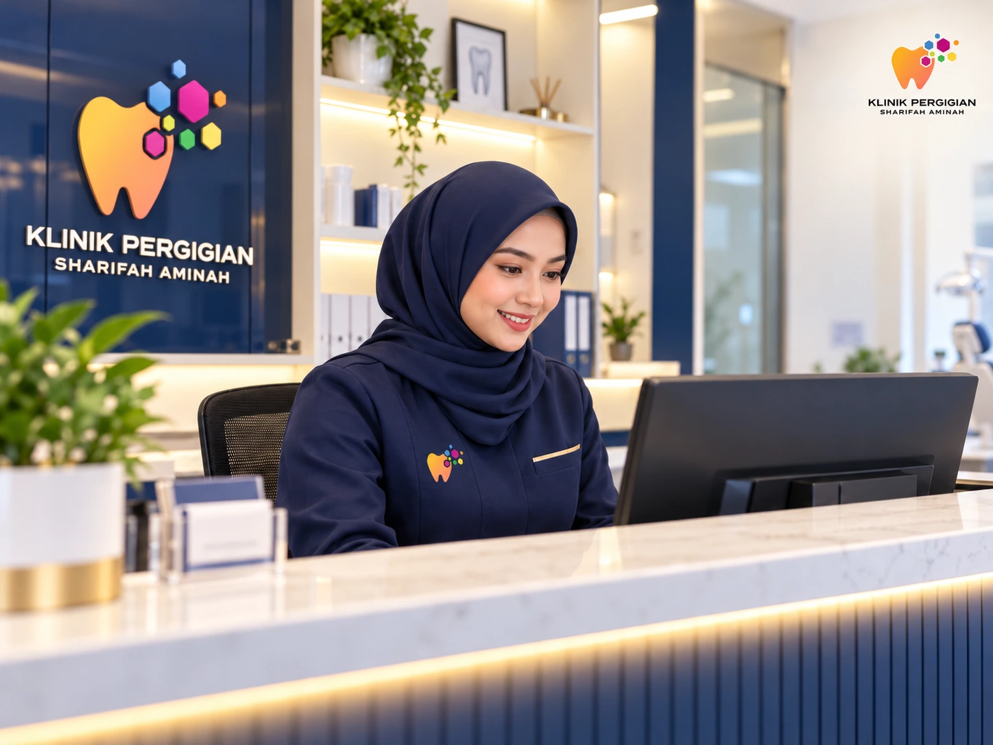 Semak baki manfaat gigi panel di kaunter klinik gigi Wangsa Maju